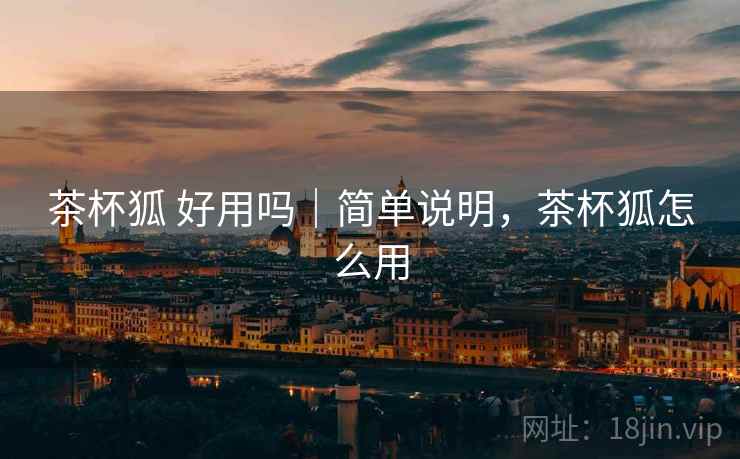 茶杯狐 好用吗｜简单说明，茶杯狐怎么用